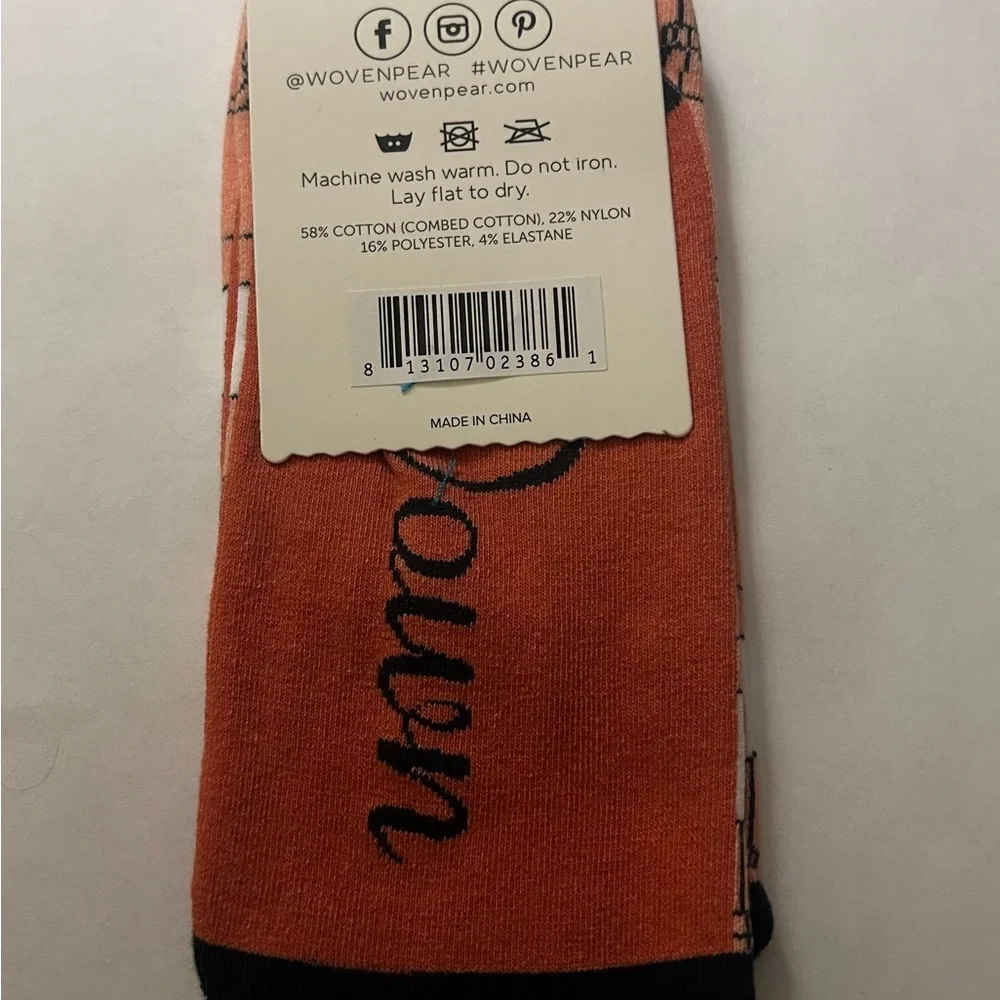 NWT “Wine Down “ combed cotton short ladies socks